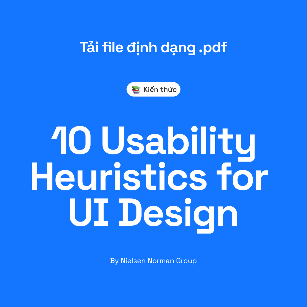 10 Usability Heuristics for  UI Design